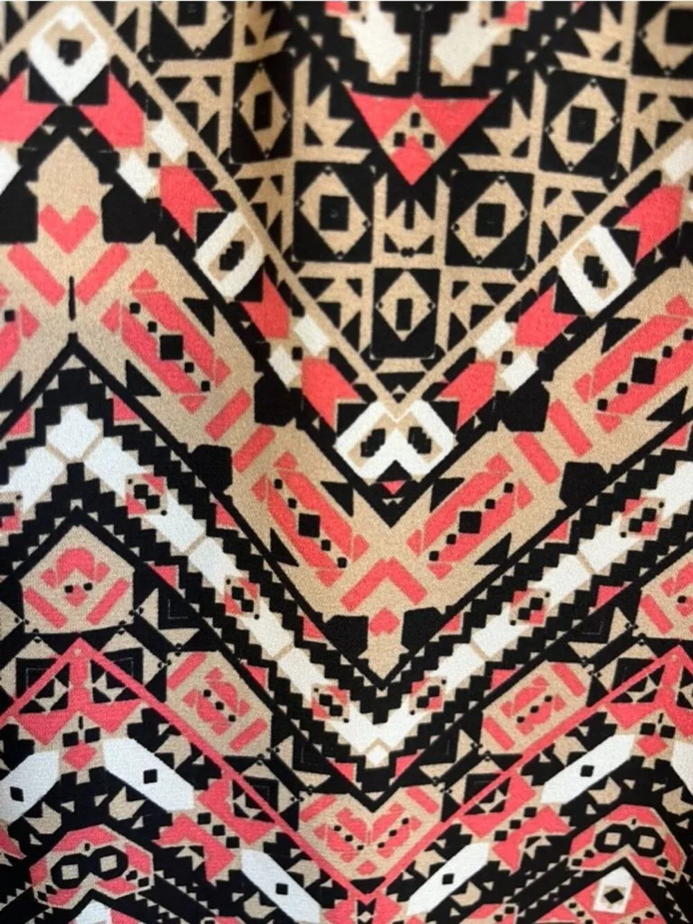 Colorful Western Dress 1X Black Boho Indie‎ Folk Aztec Southwest Hippie Chic 80s